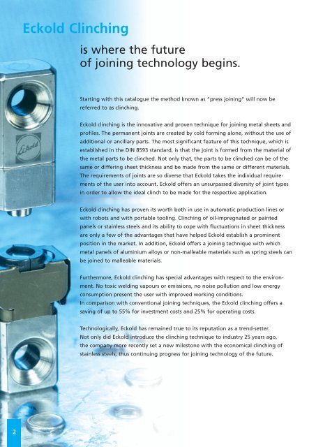 Brochure Eckold Clinching (PDF)