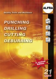 PUNCHING DRILLING CUTTING DEBURRING - Alfra