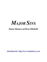 MAJOR SINS - Kalamullah.Com