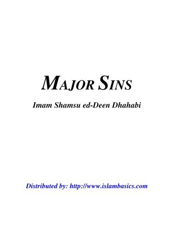 MAJOR SINS - Kalamullah.Com