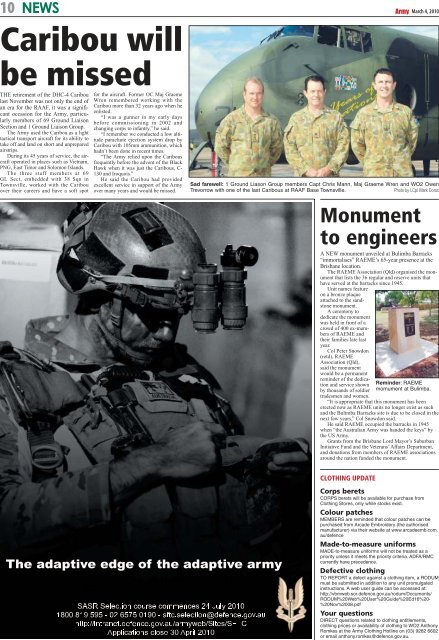 Edition 1230, March 04, 2010 - Department of Defence