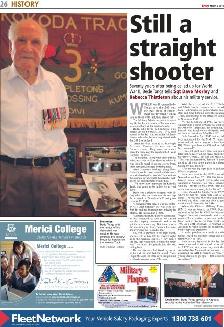 Edition 1230, March 04, 2010 - Department of Defence
