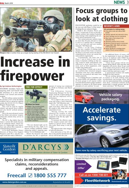 Edition 1230, March 04, 2010 - Department of Defence