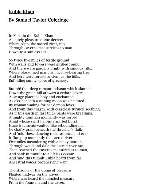sanjay's blogs: Thinking Activity: Wordsworth & Coleridge: