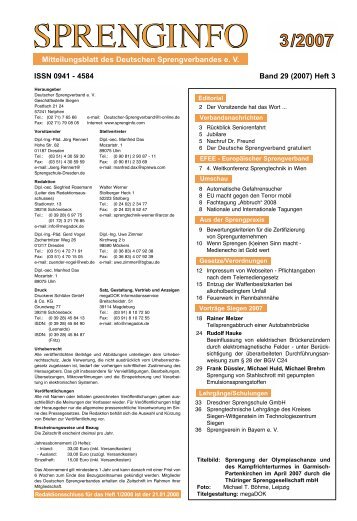 Vorträge Siegen 2007 - Deutscher Sprengverband eV