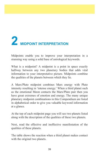 2 midpoint interpretation - Midpoint Astrology and Cosmobiology