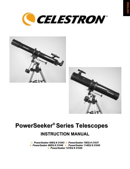 Celestron Powerseeker 127EQ Manual - Oceanside Photo and ...