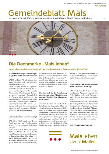 MgM Gemeindeblatt Mals