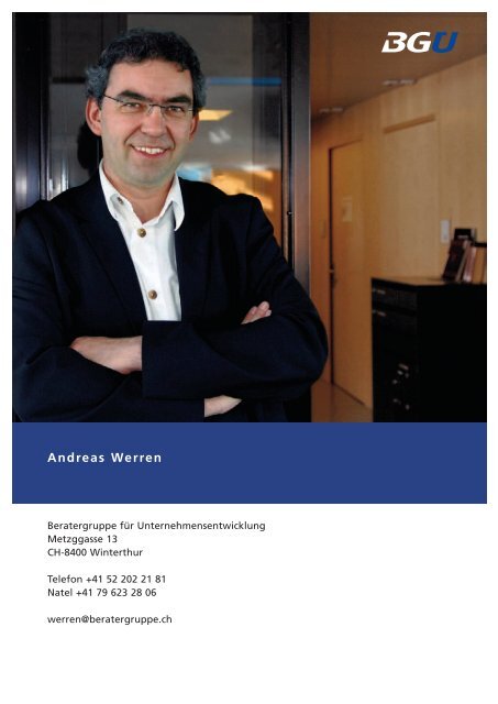 Andreas Werren - Beratergruppe für Unternehmensentwicklung