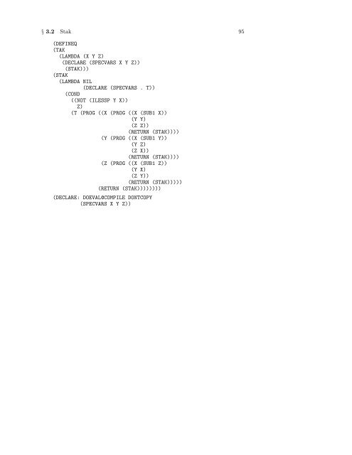 Performance and Evaluation of Lisp Systems - Dreamsongs