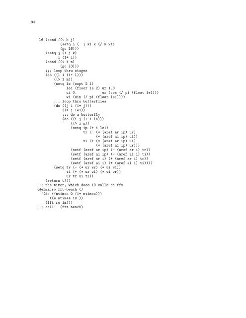 Performance and Evaluation of Lisp Systems - Dreamsongs