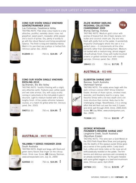 February 5 - Vintages