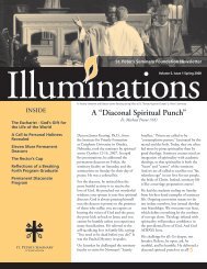 A “Diaconal Spiritual Punch” - St. Peter's Seminary