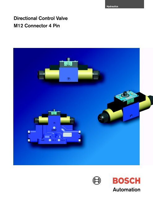 Directional Control Valve M12 Connector 4 Pin - Bosch Rexroth