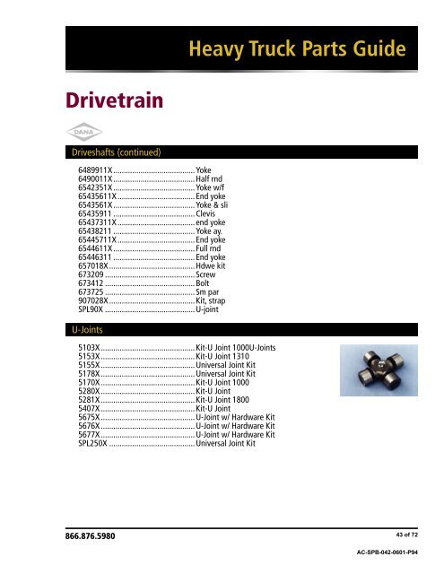 Heavy Truck Parts Guide