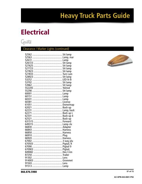 Heavy Truck Parts Guide