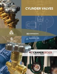 CYLINDER VALVES - Cramer Decker Industries