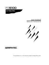 FC5100 CUTTING PRO USER MANUAL - Graphtec America