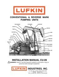 INSTALLATION MANUAL CU-09 - Lufkin Industries