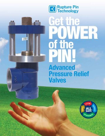 Advanced Pressure Relief Valves - Rupture Pin Technology