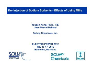 Dry Injection of Sodium Sorbents - Effects of Using Mills