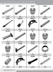 Electric Pallet Jack Parts