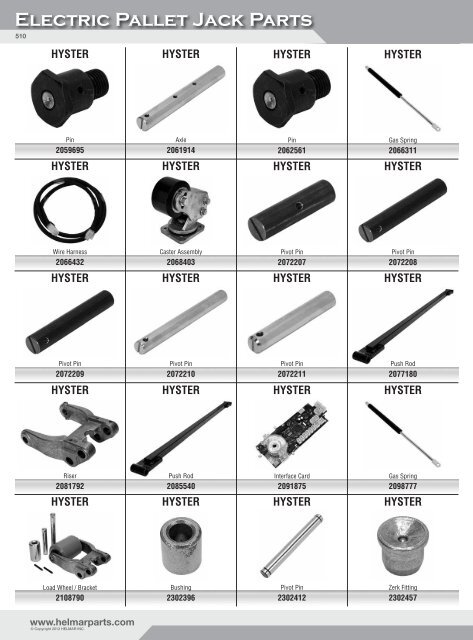 Electric Pallet Jack Parts