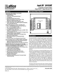 ispLSI 2032E Data Sheet - Lattice Semiconductor