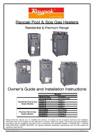 Raypak Indirect Pool Heaters