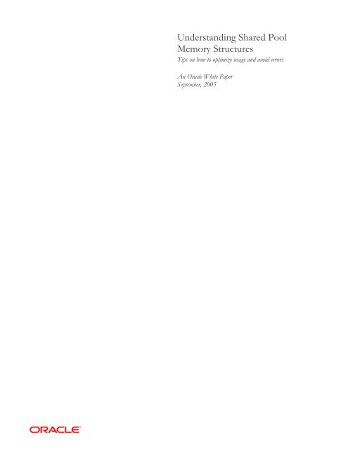Oracle Shared Pool Memory _ Understanding DBMS – FPISRQ