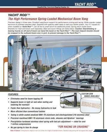 YACHT ROD™ - American Rigging Supply, Inc.