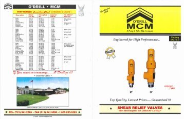 Oteco® Shear Relief Valves