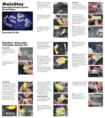 MainStay™ Disposable Articulator Instructions - Whip Mix