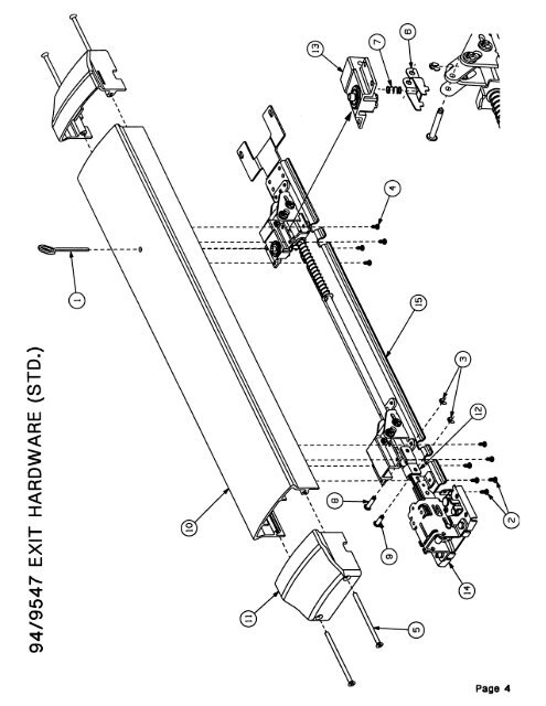 The 94/9547 Series Parts Manual - Von Duprin