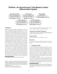 PinPoint: An Asynchronous Time-Based Location ... - USENIX