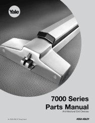 7000 Series Parts Manual - ASSA ABLOY Door Security Solutions ...