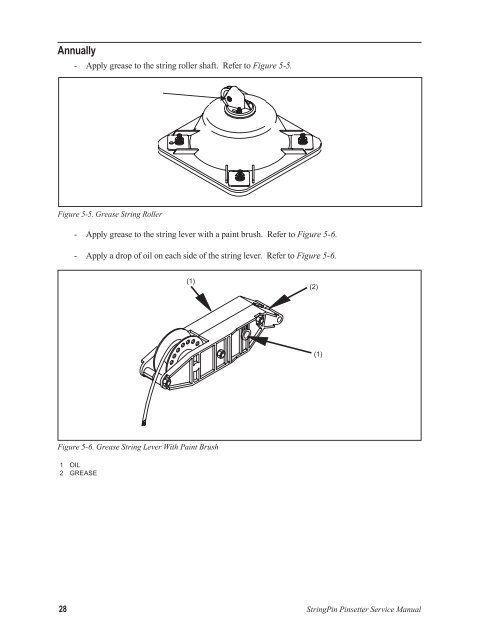 StringPin Pinsetter Service Manual - Brunswick