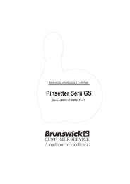 Pinsetter Serii GS - Brunswick