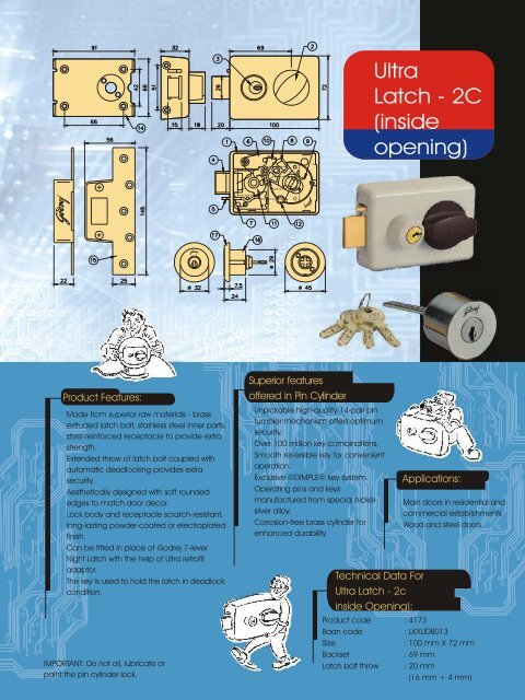 Ultra Latchbolt - Godrej Locking