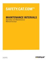 A26 Auger - Maintenance Intervals - Caterpillar Safety