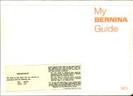 Original Bernina Instruction Sewing Manual for Activa 125 English Language 