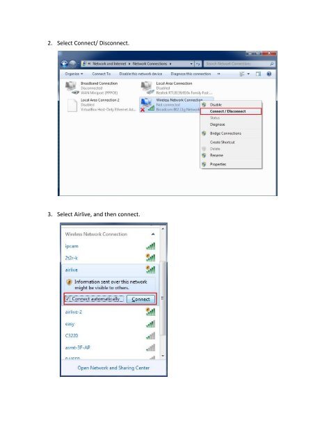 How to set up the AP at first time by WPS Pin code on Win7 ... - AirLive