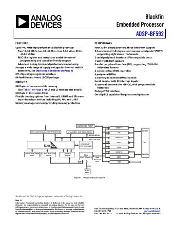 ADSP-BF592 - Analog Devices