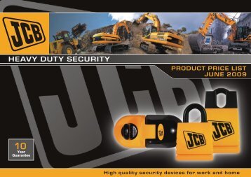 JCB Pricelist updated May 09 web friendly.cdr - Squire Locks