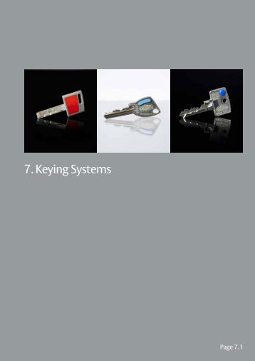 7. Keying Systems - Assa Abloy