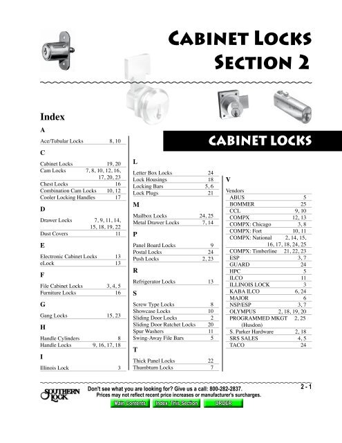 SRS 2190KD Hon Kit File Cabinet Lock