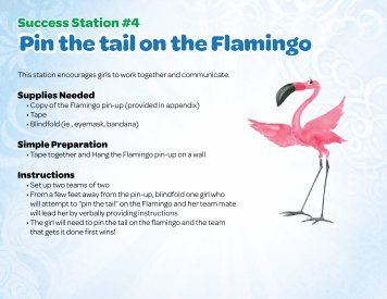 Pin the tail on the Flamingo