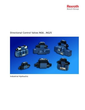 Directional Control Valves NG6…NG25 - Bosch Rexroth