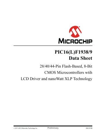 PIC16(L)F1938/9 Data Sheet - Microchip