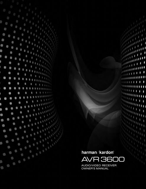 AVR 3600 manually - Harman Kardon